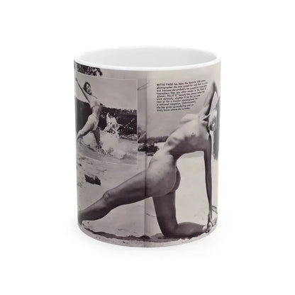 Bettie Page #172 (Vintage Female Icon) White Coffee Mug 11oz - Go Mug Yourself