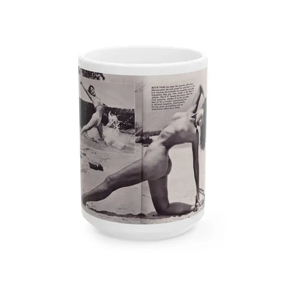 Bettie Page #172 (Vintage Female Icon) White Coffee Mug 15oz - Go Mug Yourself