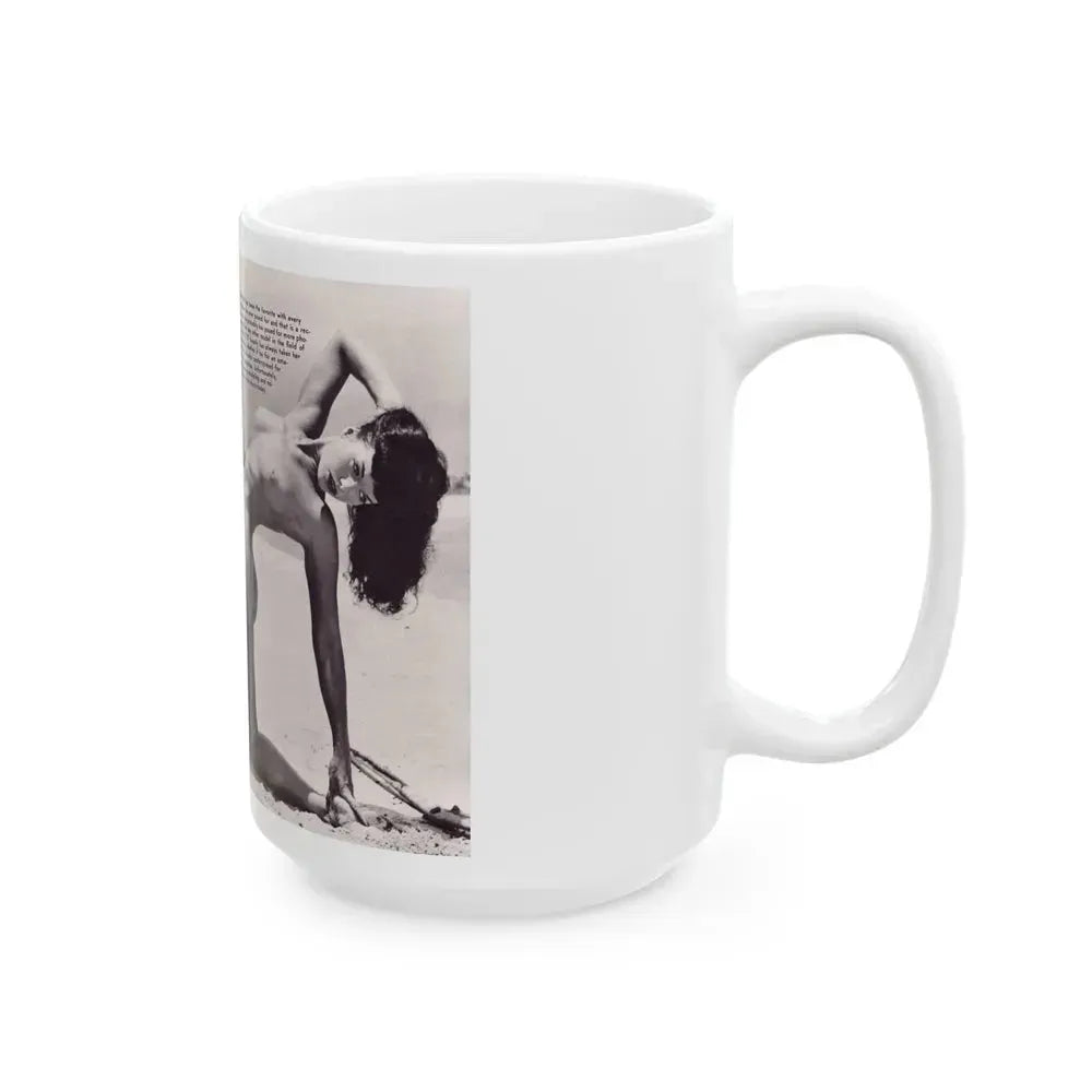 Bettie Page #172 (Vintage Female Icon) White Coffee Mug - Go Mug Yourself