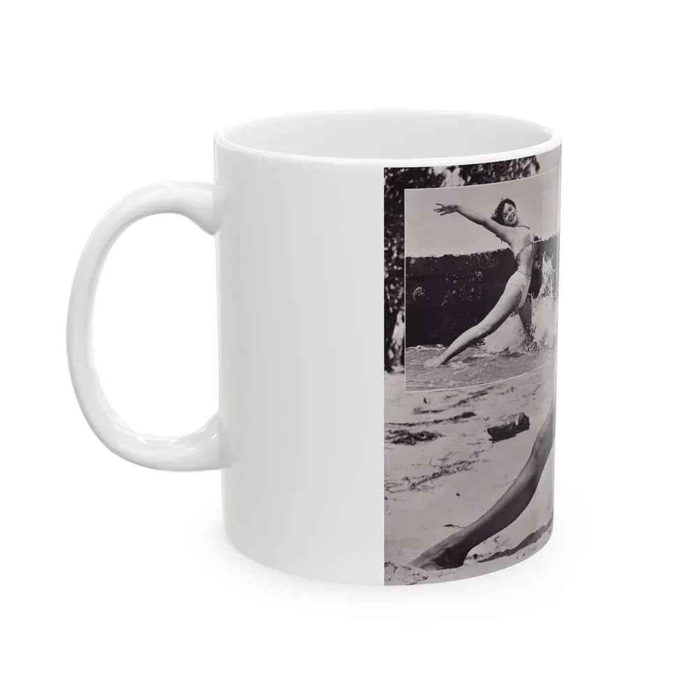 Bettie Page #172 (Vintage Female Icon) White Coffee Mug - Go Mug Yourself