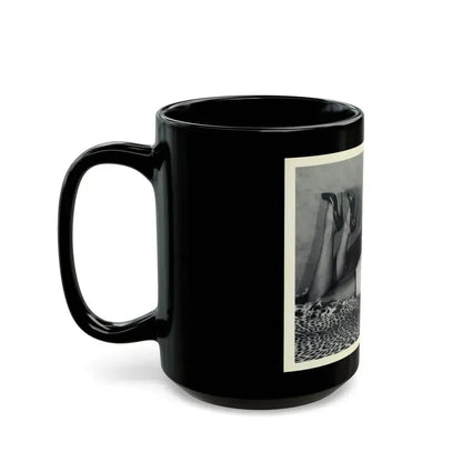 Bettie Page #18 (Vintage Female Icon) Black Coffee Mug - Go Mug Yourself