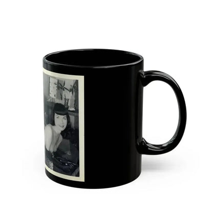Bettie Page #18 (Vintage Female Icon) Black Coffee Mug - Go Mug Yourself