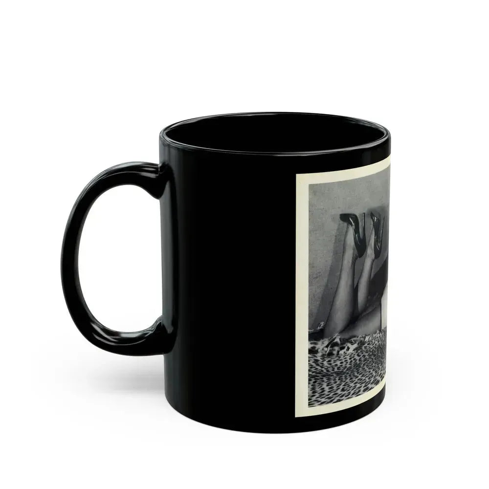 Bettie Page #18 (Vintage Female Icon) Black Coffee Mug - Go Mug Yourself