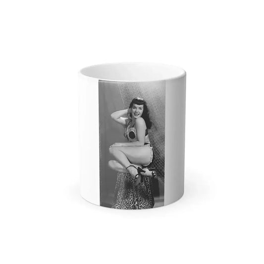 Bettie Page #182 (Vintage Female Icon) Color Changing Mug 11oz 11oz - Go Mug Yourself