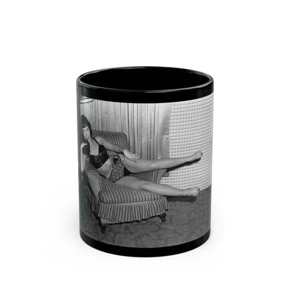 Bettie Page #183 (Vintage Female Icon) Black Coffee Mug 11oz - Go Mug Yourself