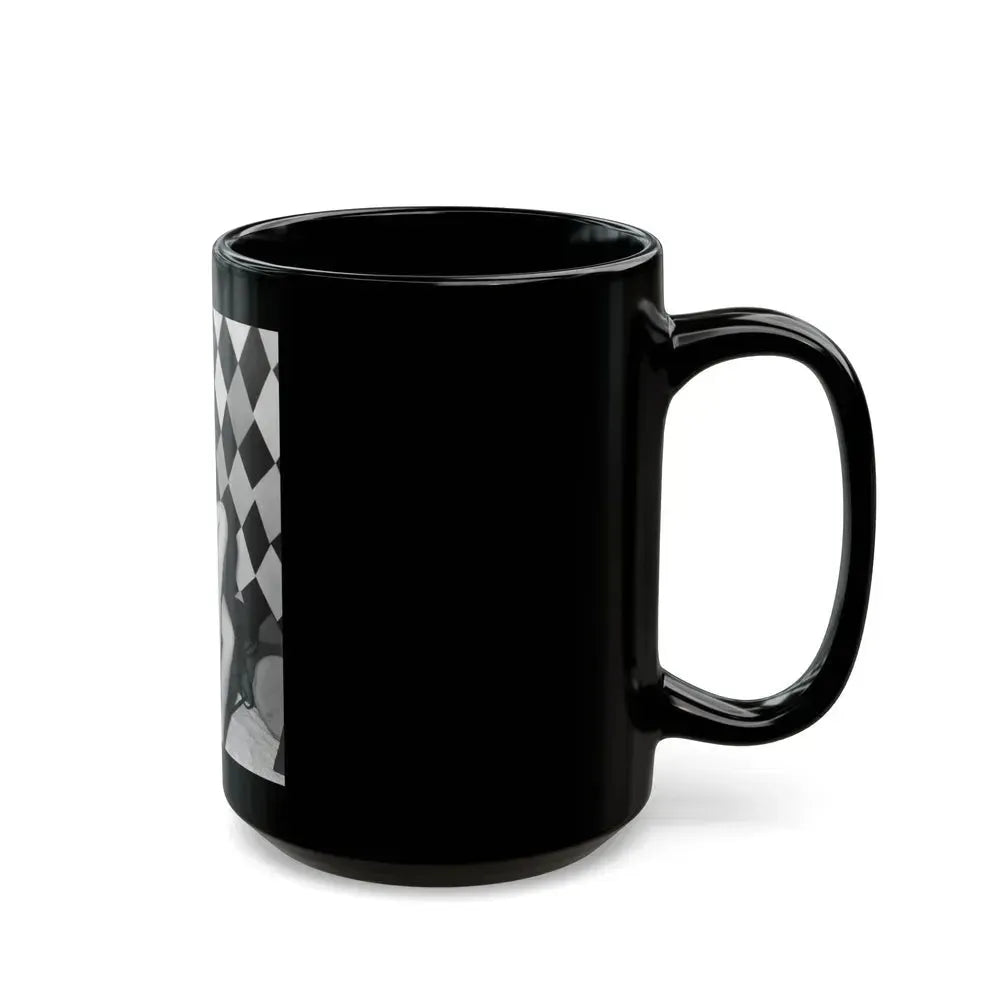 Bettie Page #185 (Vintage Female Icon) Black Coffee Mug - Go Mug Yourself