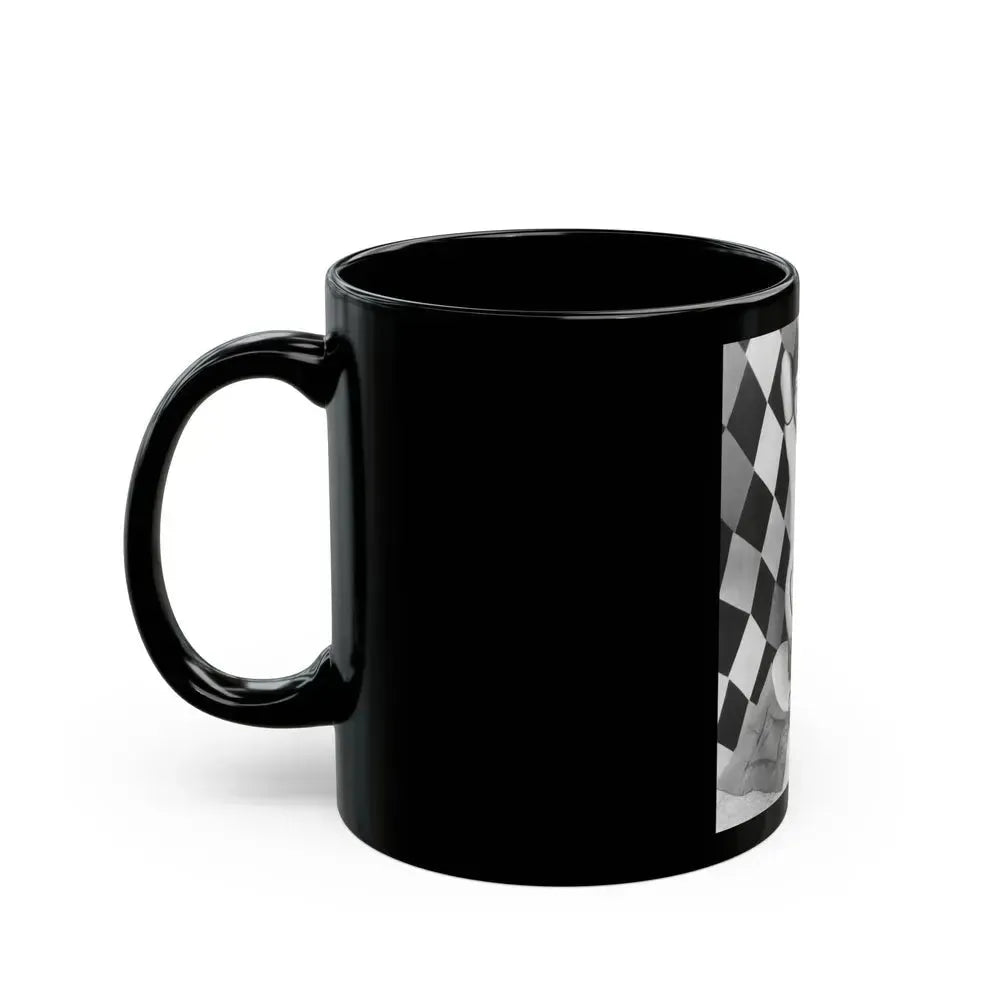 Bettie Page #185 (Vintage Female Icon) Black Coffee Mug - Go Mug Yourself