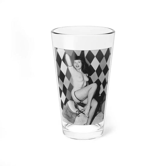 Bettie Page #185 (Vintage Female Icon) Pint Glass 16oz 16oz - Go Mug Yourself