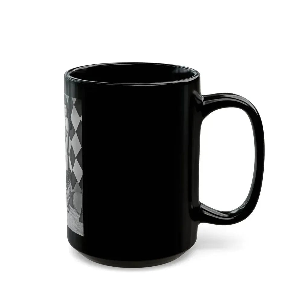 Bettie Page #186 (Vintage Female Icon) Black Coffee Mug - Go Mug Yourself