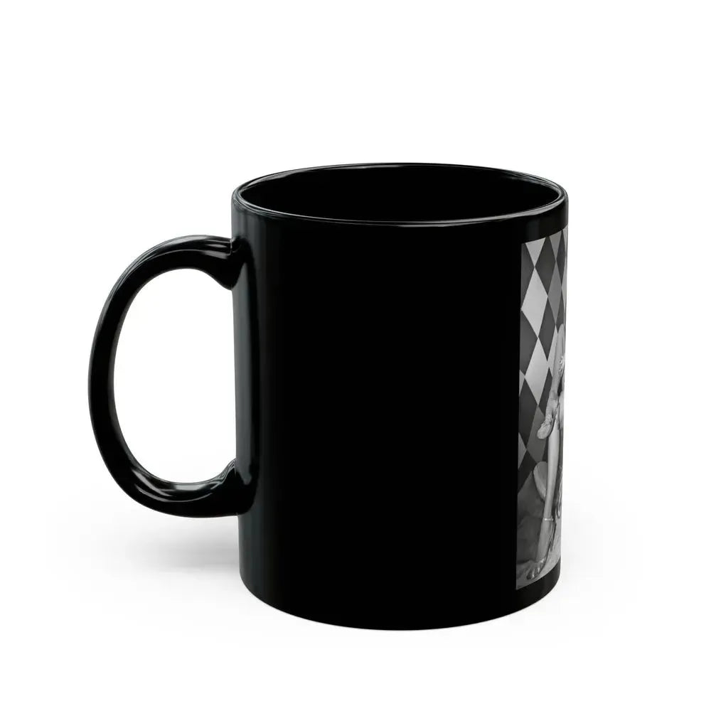 Bettie Page #186 (Vintage Female Icon) Black Coffee Mug - Go Mug Yourself