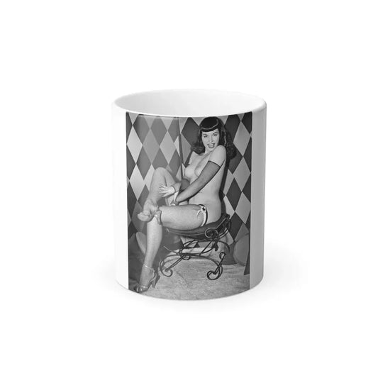 Bettie Page #186 (Vintage Female Icon) Color Changing Mug 11oz 11oz - Go Mug Yourself