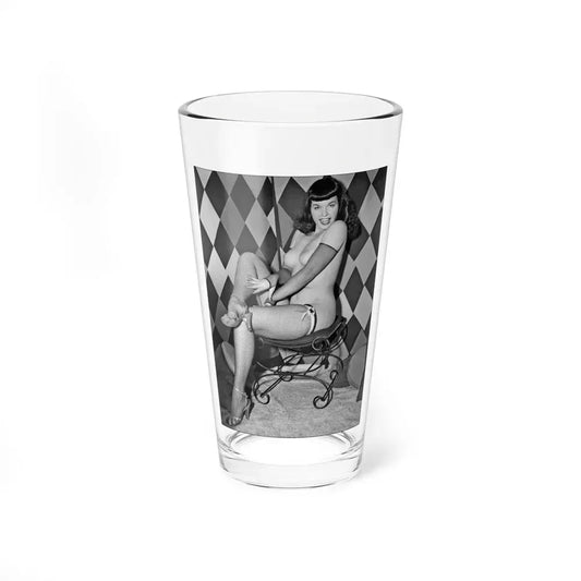Bettie Page #186 (Vintage Female Icon) Pint Glass 16oz 16oz - Go Mug Yourself
