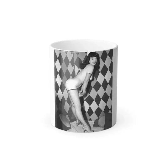 Bettie Page #189 (Vintage Female Icon) Color Changing Mug 11oz 11oz - Go Mug Yourself
