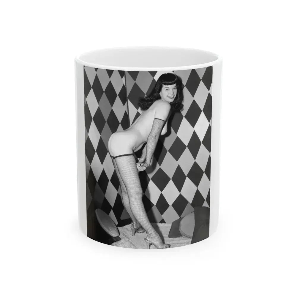 Bettie Page #189 (Vintage Female Icon) White Coffee Mug 11oz - Go Mug Yourself