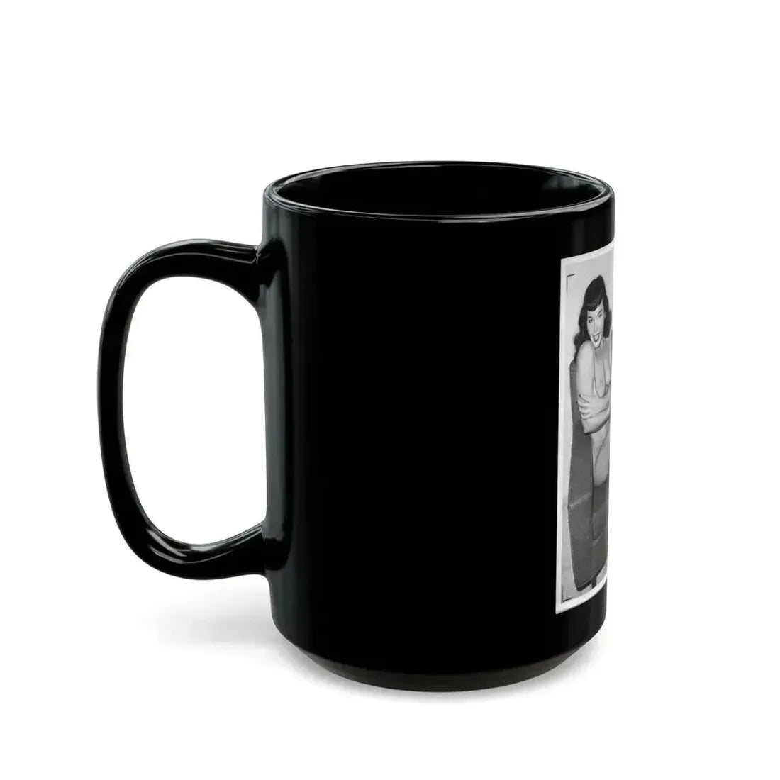 Bettie Page #190 (Vintage Female Icon) Black Coffee Mug - Go Mug Yourself