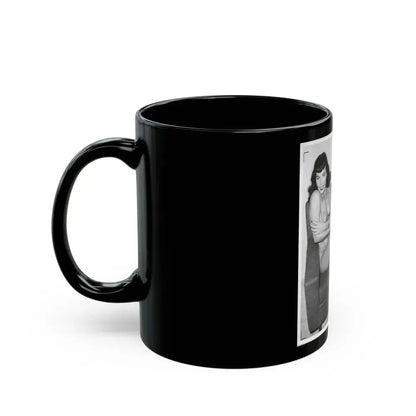 Bettie Page #190 (Vintage Female Icon) Black Coffee Mug - Go Mug Yourself