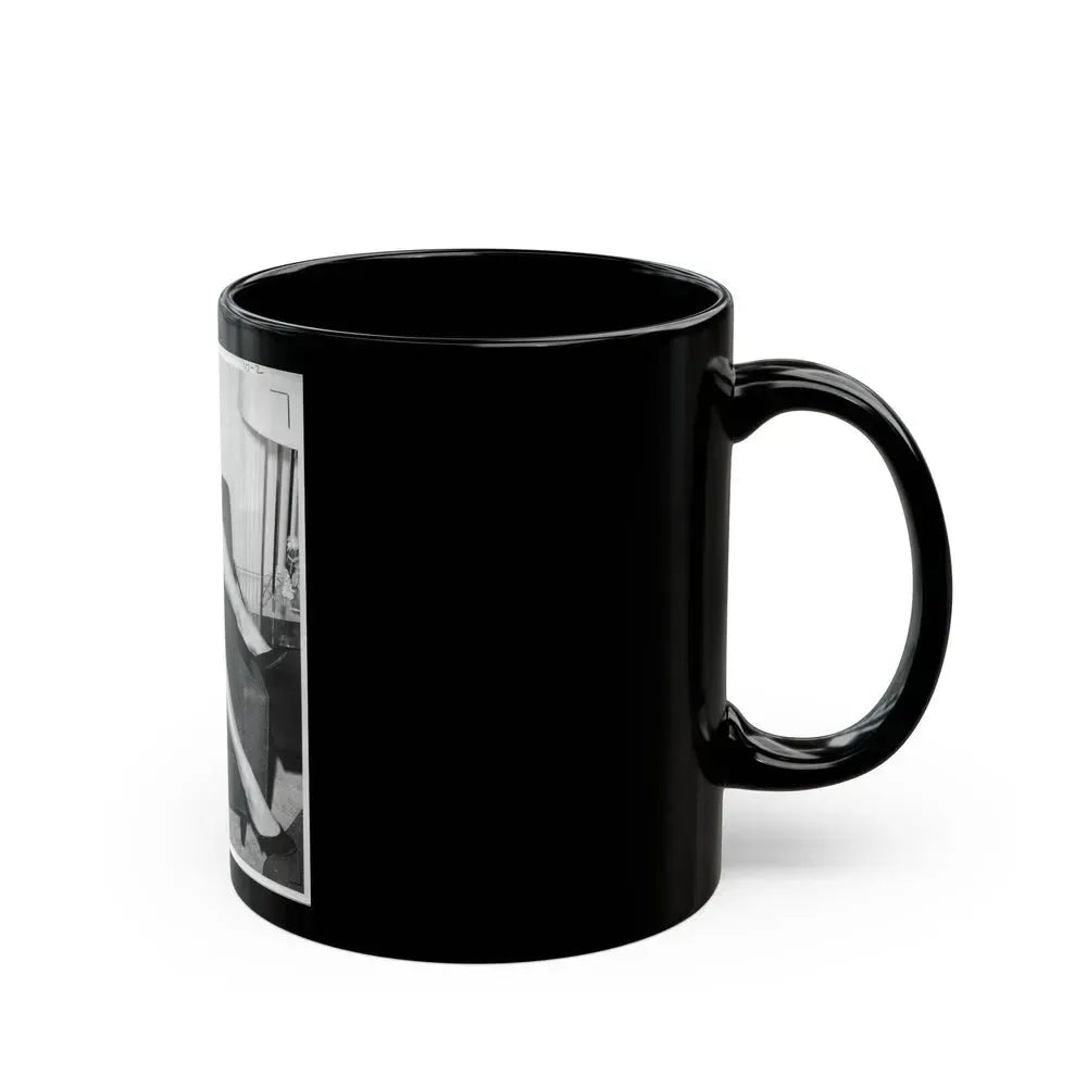 Bettie Page #190 (Vintage Female Icon) Black Coffee Mug - Go Mug Yourself