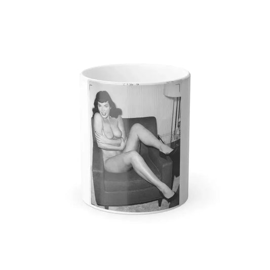 Bettie Page #190 (Vintage Female Icon) Color Changing Mug 11oz 11oz - Go Mug Yourself
