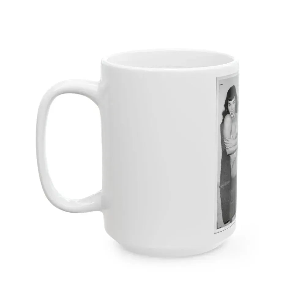 Bettie Page #190 (Vintage Female Icon) White Coffee Mug - Go Mug Yourself