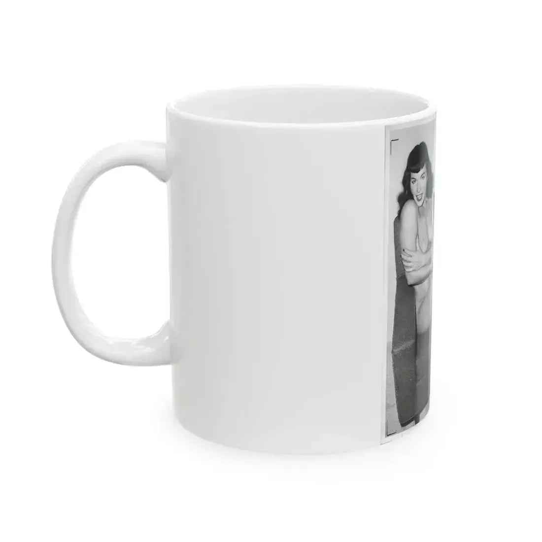 Bettie Page #190 (Vintage Female Icon) White Coffee Mug - Go Mug Yourself