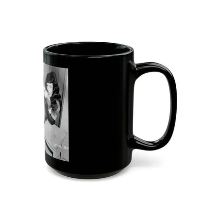 Bettie Page #193 (Vintage Female Icon) Black Coffee Mug - Go Mug Yourself
