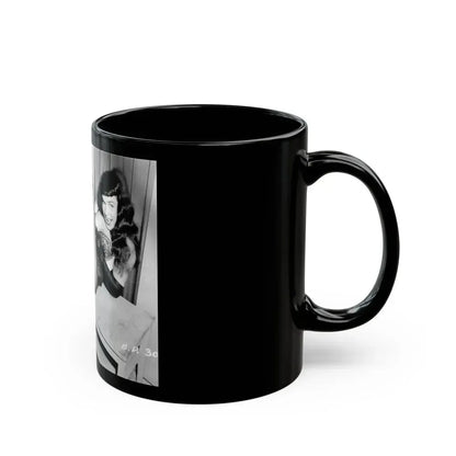 Bettie Page #193 (Vintage Female Icon) Black Coffee Mug - Go Mug Yourself