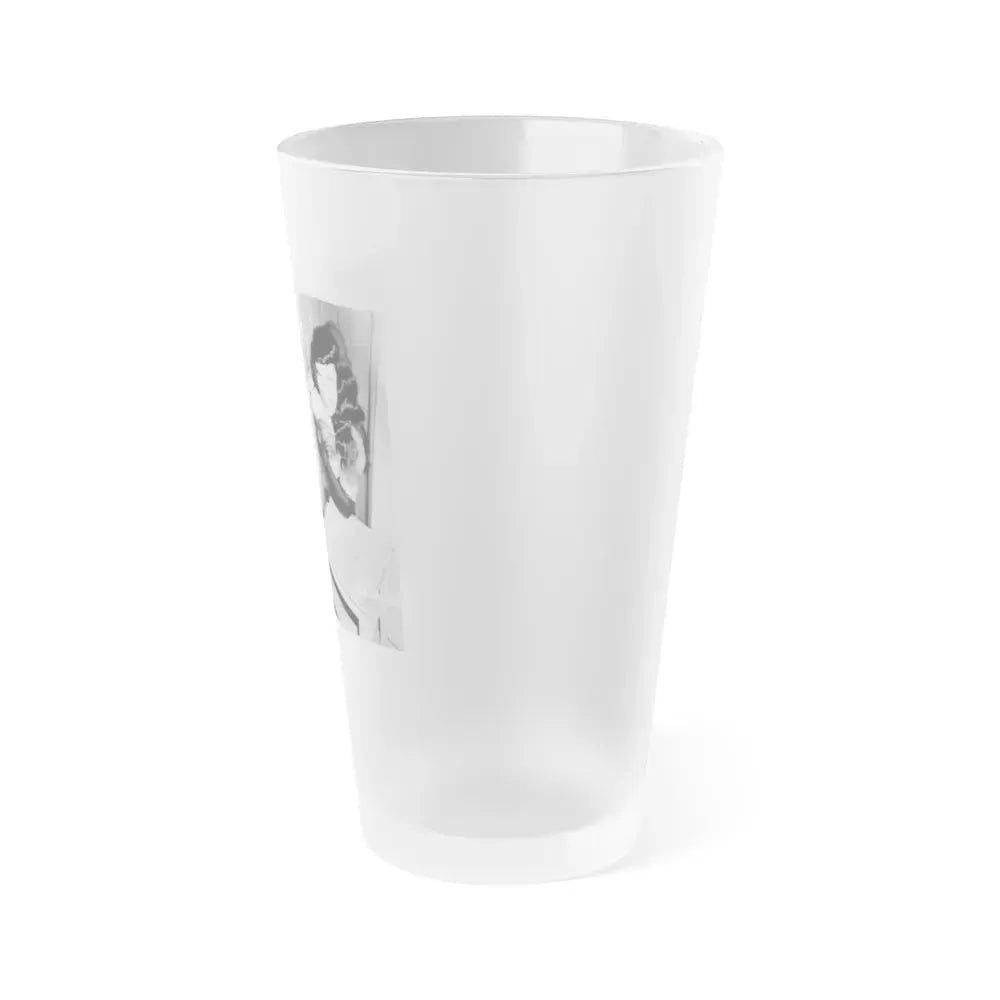 Bettie Page #193 (Vintage Female Icon) Frosted Pint Glass 16oz - Go Mug Yourself