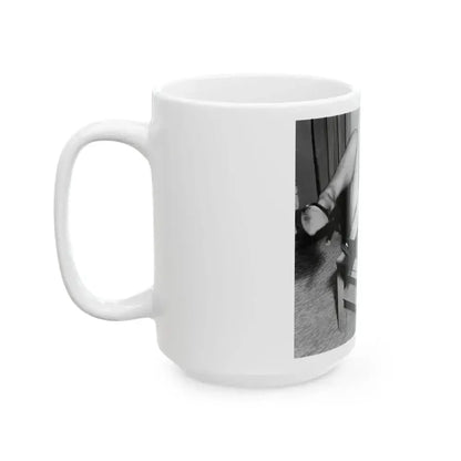 Bettie Page #193 (Vintage Female Icon) White Coffee Mug - Go Mug Yourself