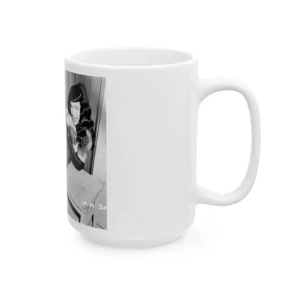 Bettie Page #193 (Vintage Female Icon) White Coffee Mug - Go Mug Yourself