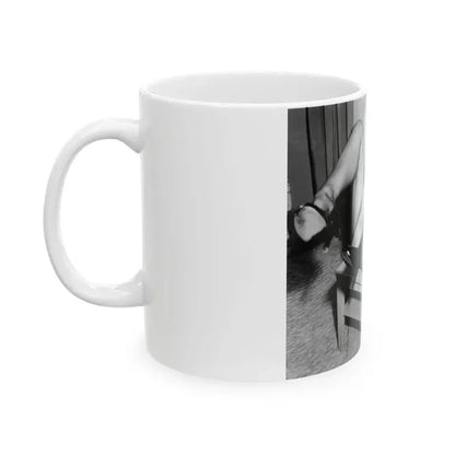 Bettie Page #193 (Vintage Female Icon) White Coffee Mug - Go Mug Yourself