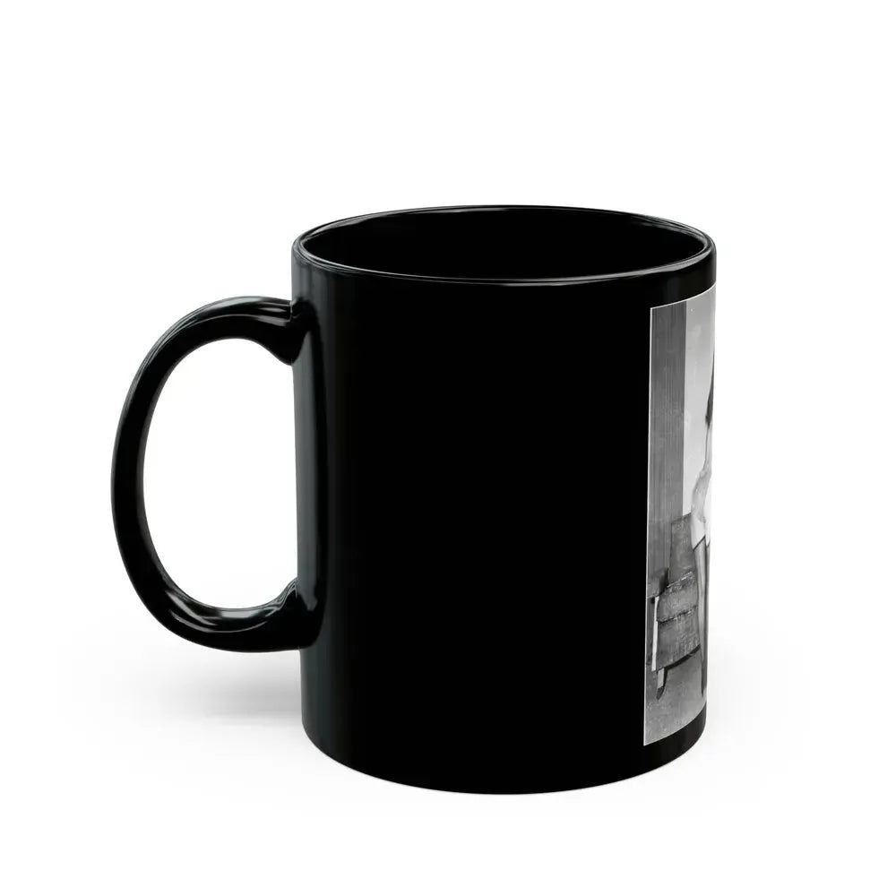 Bettie Page #194 (Vintage Female Icon) Black Coffee Mug - Go Mug Yourself