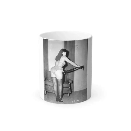 Bettie Page #194 (Vintage Female Icon) Color Changing Mug 11oz 11oz - Go Mug Yourself