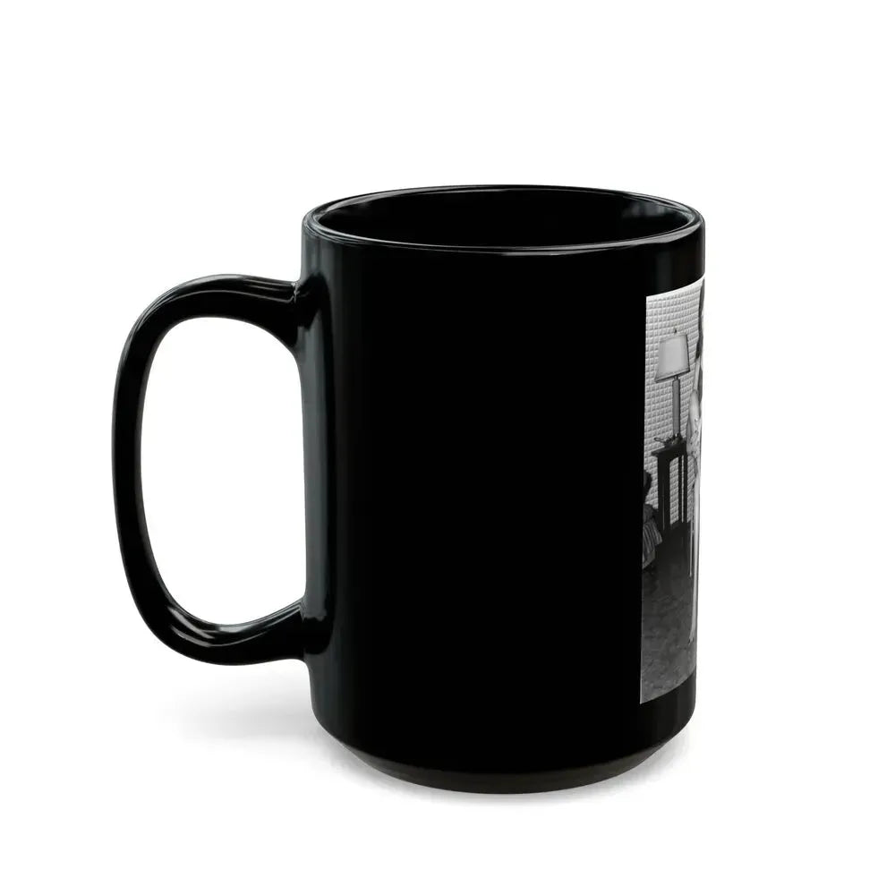 Bettie Page #195 (Vintage Female Icon) Black Coffee Mug - Go Mug Yourself