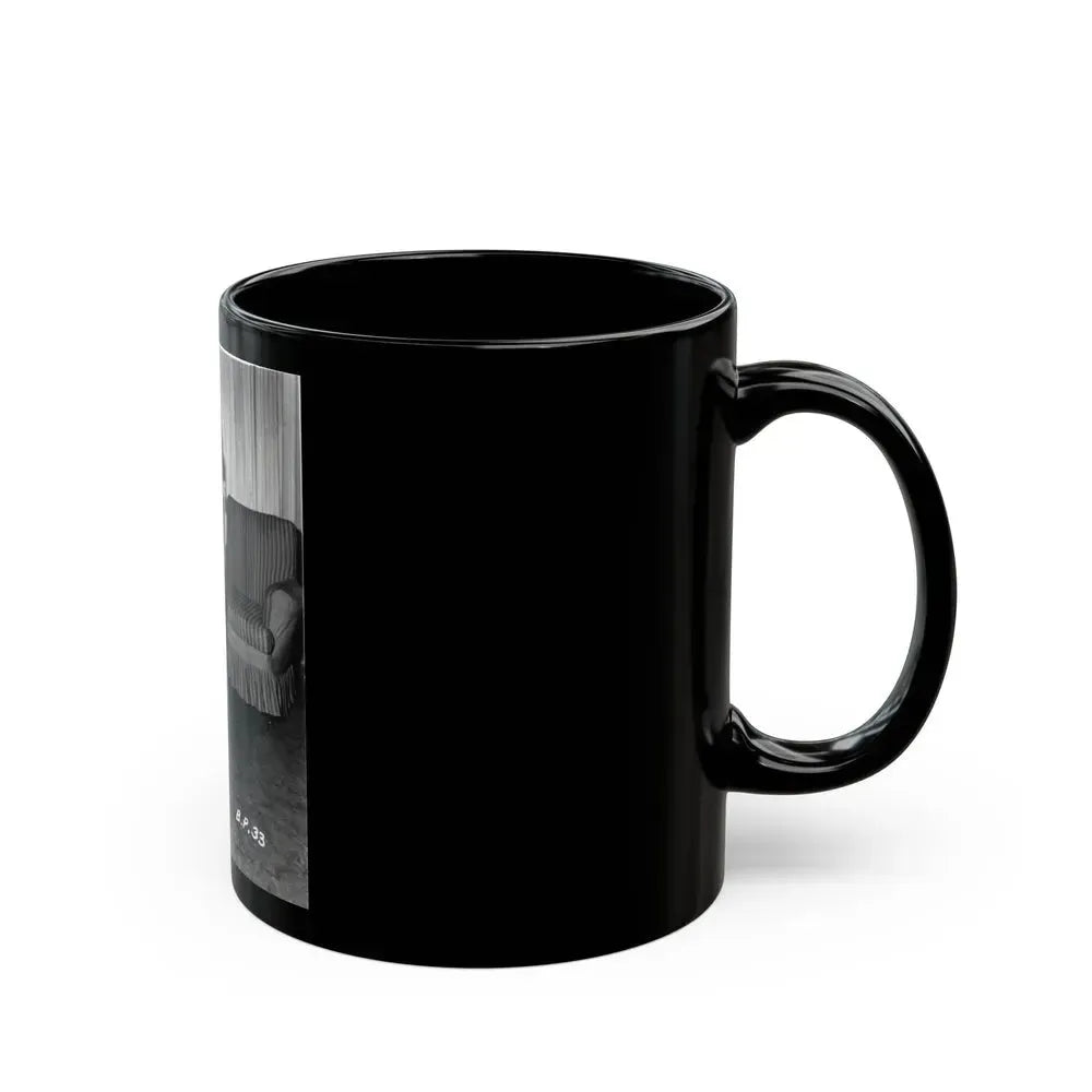 Bettie Page #195 (Vintage Female Icon) Black Coffee Mug - Go Mug Yourself