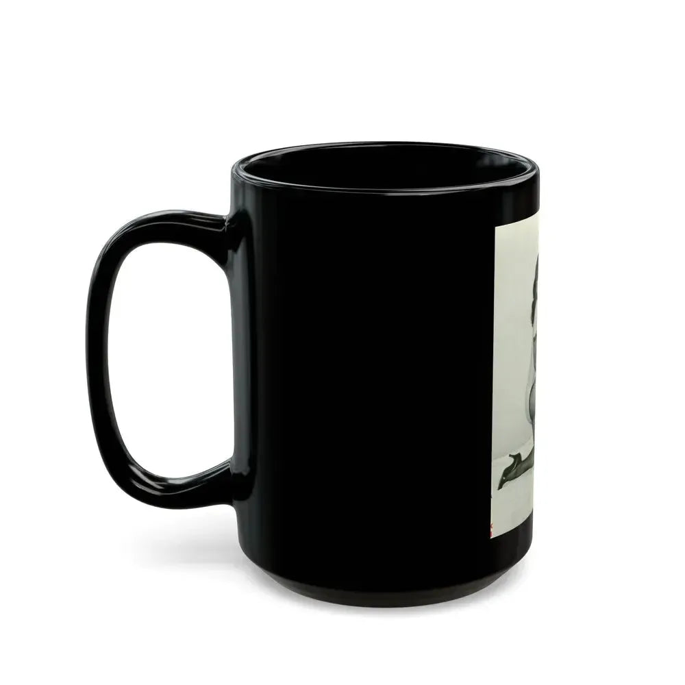 Bettie Page #199 (Vintage Female Icon) Black Coffee Mug - Go Mug Yourself