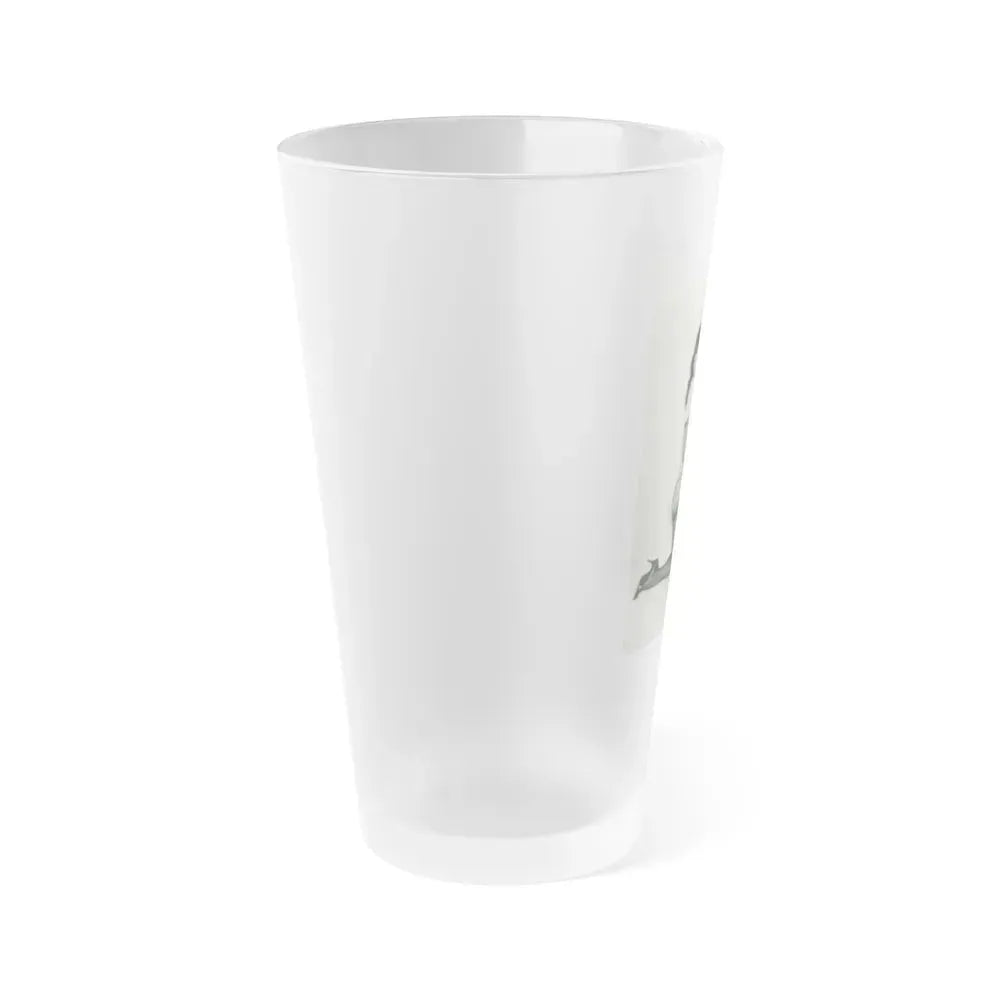 Bettie Page #199 (Vintage Female Icon) Frosted Pint Glass 16oz - Go Mug Yourself