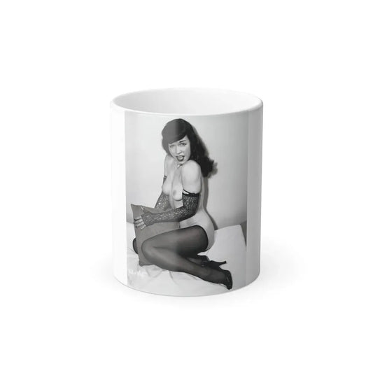 Bettie Page #200 (Vintage Female Icon) Color Changing Coffee Mug 11oz - Go Mug Yourself