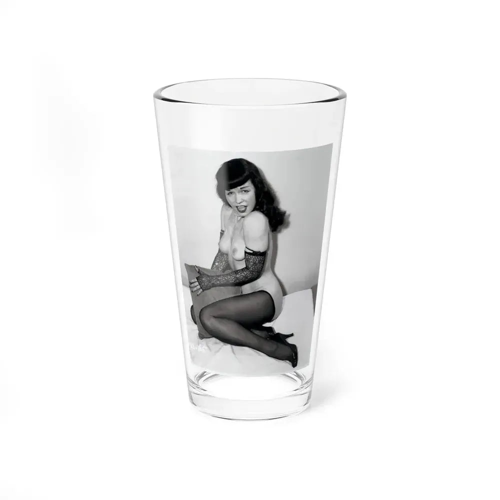 Bettie Page #200 (Vintage Female Icon) Pint Glass 16oz 16oz - Go Mug Yourself