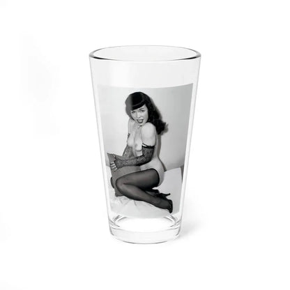 Bettie Page #200 (Vintage Female Icon) Pint Glass 16oz 16oz - Go Mug Yourself