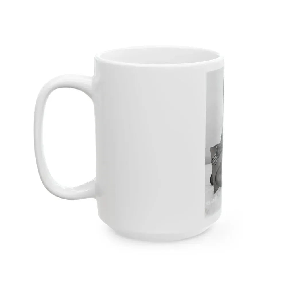 Bettie Page #200 (Vintage Female Icon) White Coffee Mug - Go Mug Yourself