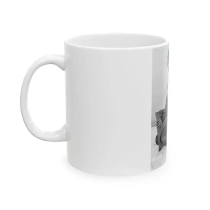 Bettie Page #200 (Vintage Female Icon) White Coffee Mug - Go Mug Yourself