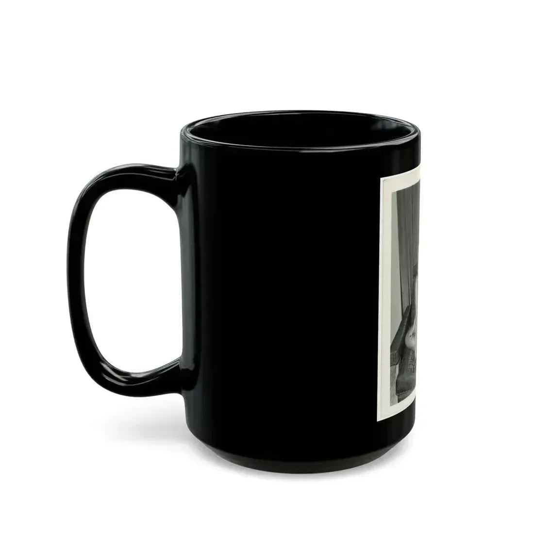 Bettie Page #201 (Vintage Female Icon) Black Coffee Mug - Go Mug Yourself