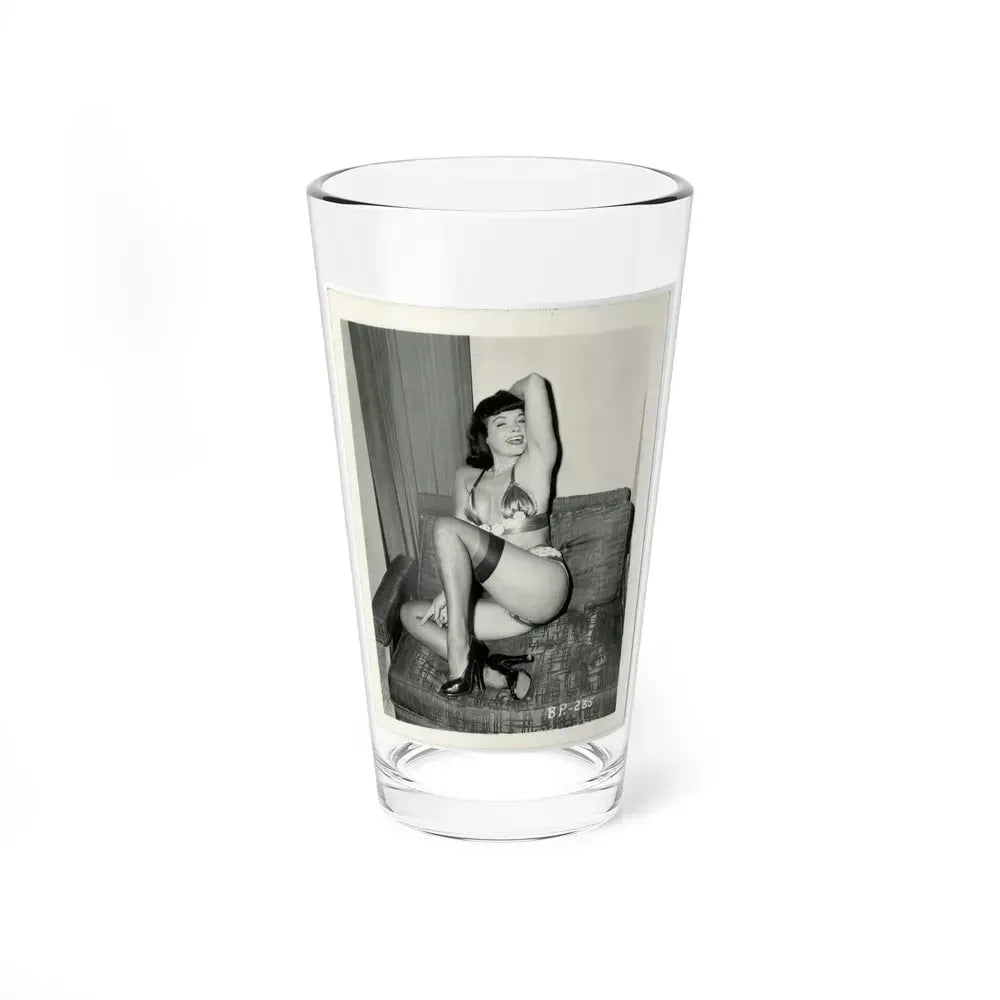 Bettie Page #201 (Vintage Female Icon) Pint Glass 16oz 16oz - Go Mug Yourself