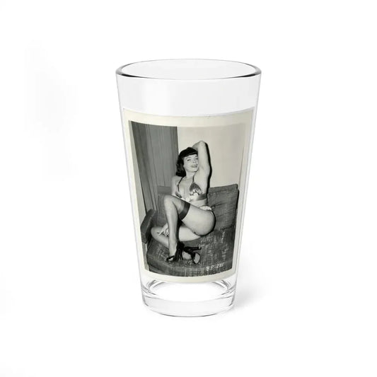 Bettie Page #201 (Vintage Female Icon) Pint Glass 16oz 16oz - Go Mug Yourself