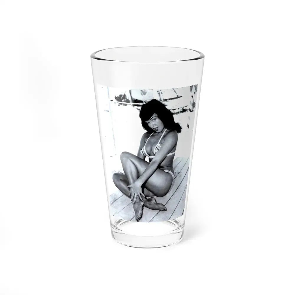 Bettie Page #202 (Vintage Female Icon) Pint Glass 16oz 16oz - Go Mug Yourself