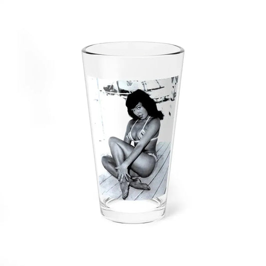 Bettie Page #202 (Vintage Female Icon) Pint Glass 16oz 16oz - Go Mug Yourself