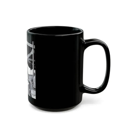 Bettie Page #203 (Vintage Female Icon) Black Coffee Mug - Go Mug Yourself