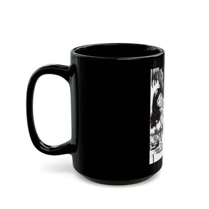 Bettie Page #203 (Vintage Female Icon) Black Coffee Mug - Go Mug Yourself