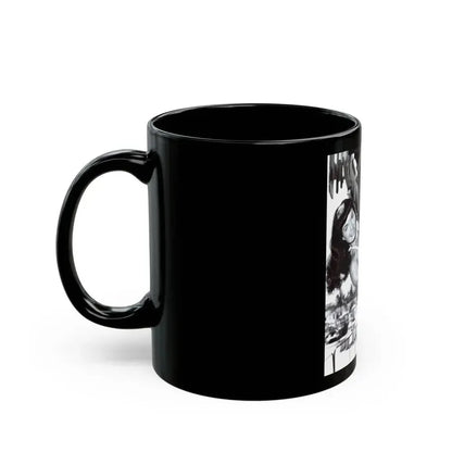 Bettie Page #203 (Vintage Female Icon) Black Coffee Mug - Go Mug Yourself