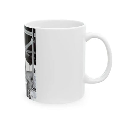 Bettie Page #203 (Vintage Female Icon) White Coffee Mug - Go Mug Yourself